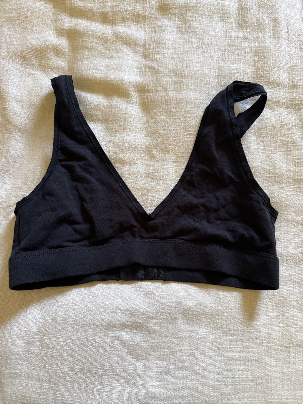MeUndies Black V-Neck Bralette